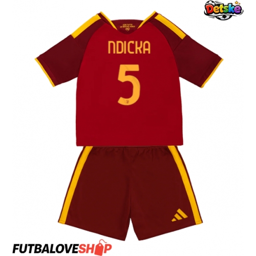 Dres AS Roma Evan Ndicka #5 Domáci pre deti 2026-27 Krátky Rukáv (+ trenírky)